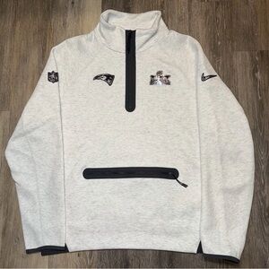 New England Patriots Nike Super Bowl LX Opening Night Tech Fleece Half-Zip
